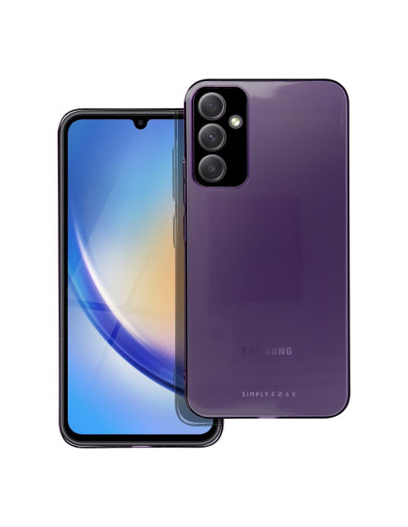 Etui Roar Pure Simple Fit Case - pour Samsung Galaxy A34 Violet