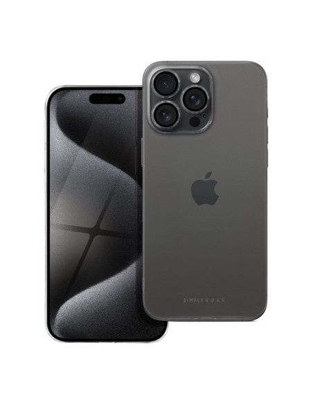 ETUI Roar Pure Simple Fit Case - pour iPhone 15 Pro Max Clear