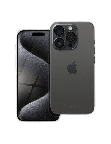 ETUI Roar Pure Simple Fit Case - pour iPhone 15 Pro NOIR