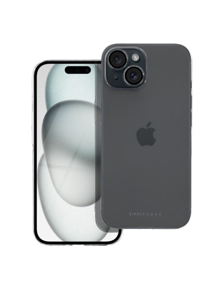ETUI Roar Pure Simple Fit Case - pour iPhone 15 Clear