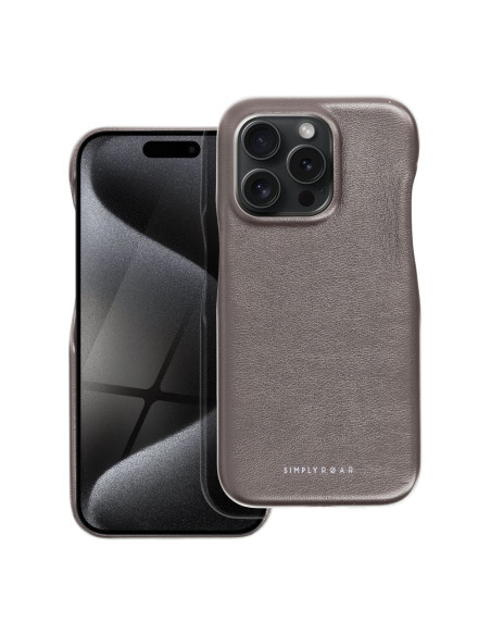 Roar LOOK Case - pour iPhone 15 Pro Gris