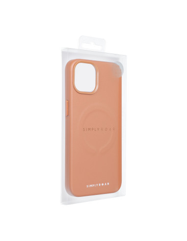 ETUI Roar Leather Mag Case - pour iPhone 14 Brun