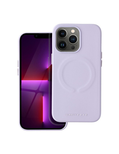 Etui Roar Leather Mag Case - pour iPhone 13 Pro Violet