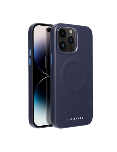 Etui Roar Leather Mag Case - pour iPhone 14 Pro Max navy