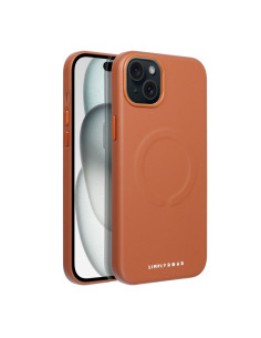 ETUI Roar Leather Mag Case - pour iPhone 15 Plus Brun 2