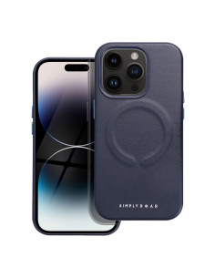 Etui Roar Leather Mag Case - pour iPhone 14 Pro navy