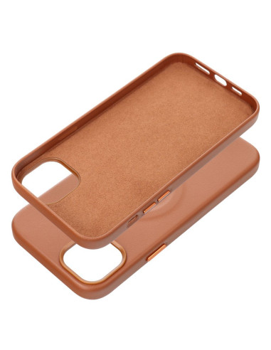 ETUI Roar Leather Mag Case - pour iPhone 14 Plus Brun