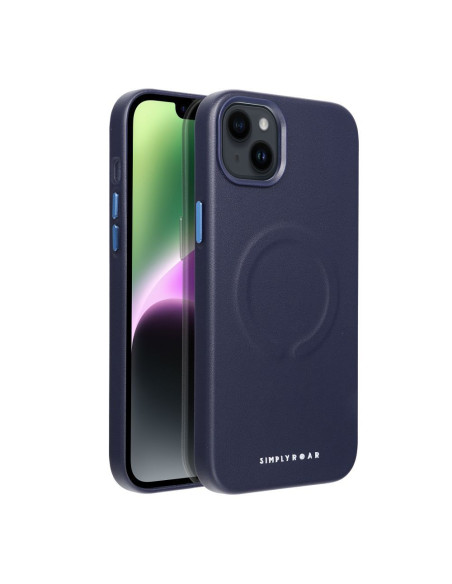 Etui Roar Leather Mag Case - pour iPhone 14 Plus navy