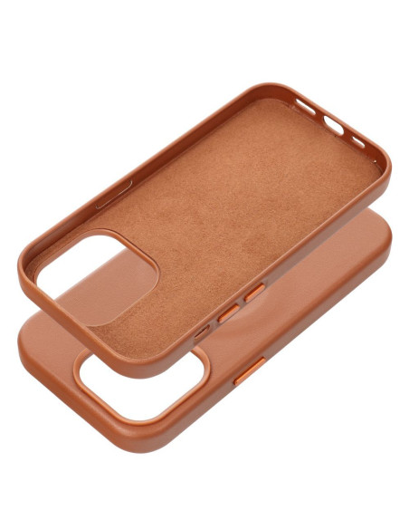 ETUI Roar Leather Mag Case - pour iPhone 14 Pro Brun