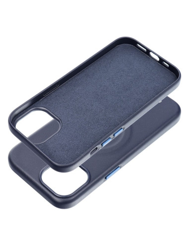 Etui Roar Leather Mag Case - pour iPhone 15 navy