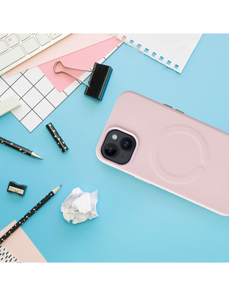 Etui Roar Leather Mag Case - pour iPhone 12 Pro hot pink