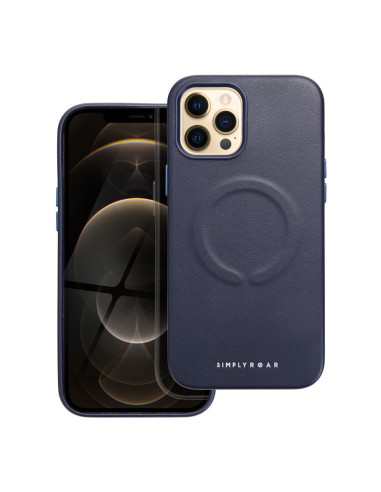 Etui Roar Leather Mag Case - pour iPhone 12 Pro Max navy