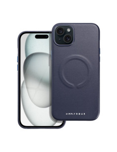 Etui Roar Leather Mag Case - pour iPhone 15 Plus navy