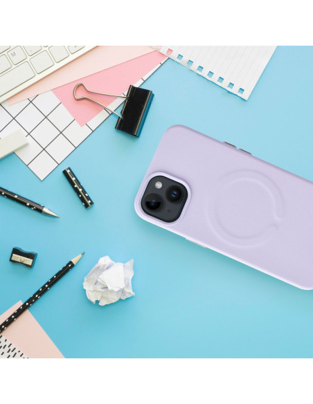 Etui Roar Leather Mag Case - pour iPhone 14 Plus Violet