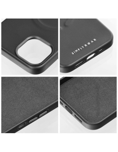 ETUI Roar Leather Mag Case - pour iPhone 13 Pro NOIR