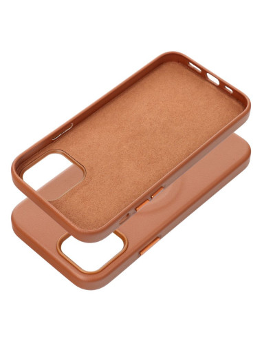 ETUI Roar Leather Mag Case - pour iPhone 12 Pro Brun