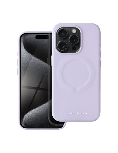 Etui Roar Leather Mag Case - pour iPhone 15 Pro Violet