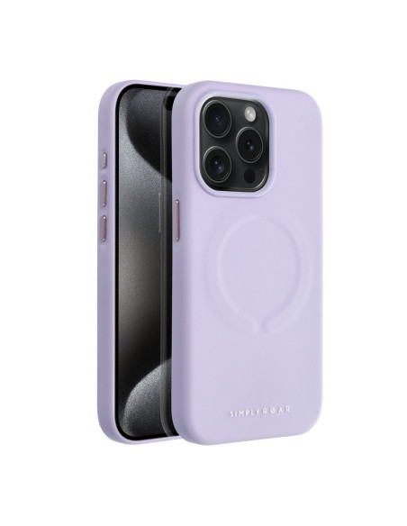 Etui Roar Leather Mag Case - pour iPhone 15 Pro Violet