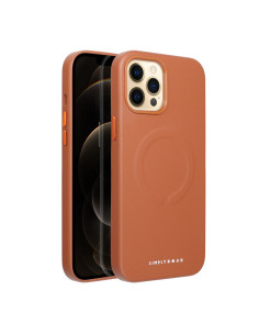 ETUI Roar Leather Mag Case - pour iPhone 12 Pro Max Brun 2