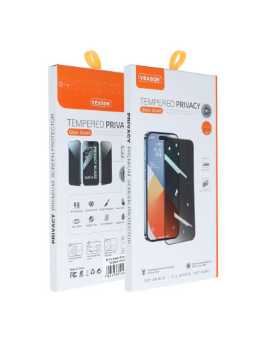 6D Pro Verre trempé - pour Iphone 13 noir