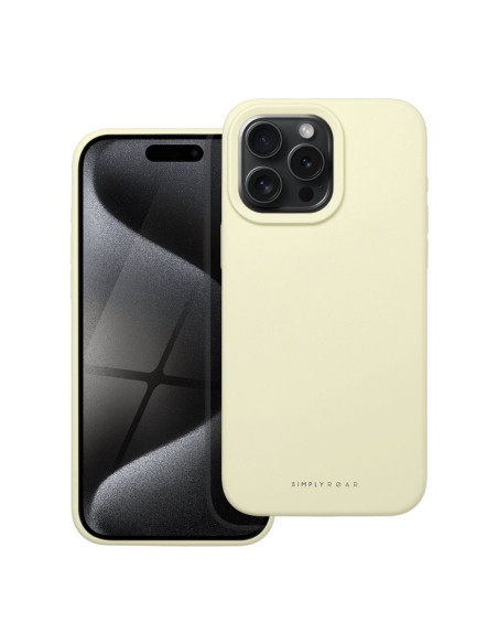 Roar Cloud-Skin Case - pour iPhone 15 Pro Max Jaune clair