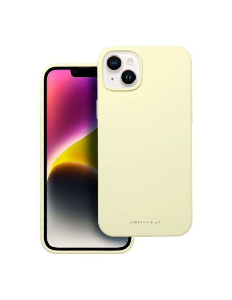Roar Cloud-Skin Case - pour iPhone 14 Plus Jaune clair