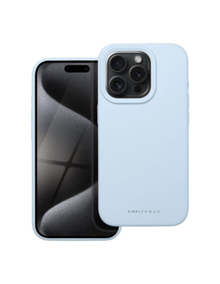 Roar Cloud-Skin Case - pour iPhone 15 Pro Bleu Clair