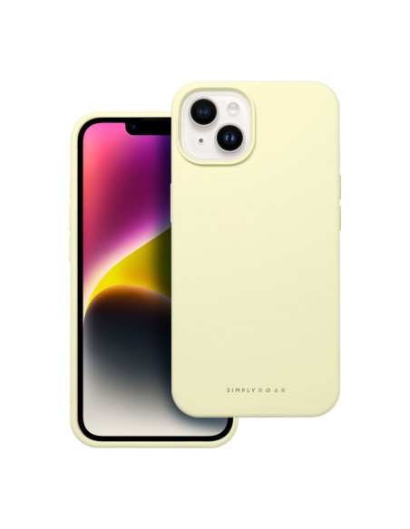 Roar Cloud-Skin Case - pour iPhone 14 Jaune clair