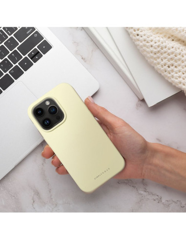 Roar Cloud-Skin Case - pour iPhone 15 Jaune clair