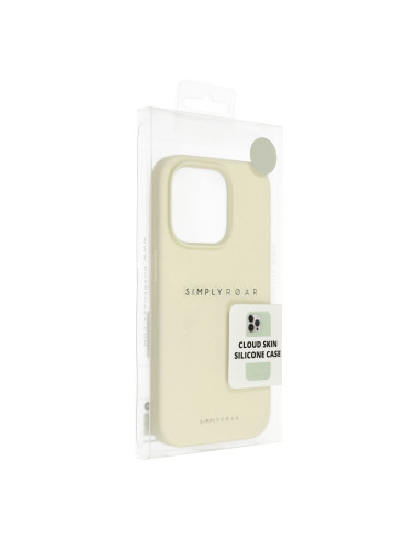 Roar Cloud-Skin Case - pour iPhone 15 Jaune clair