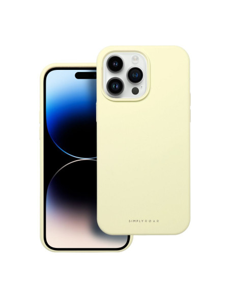 Roar Cloud-Skin Case - pour iPhone 14 Pro Max Jaune clair