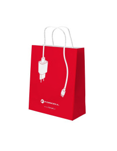 Sac en papier Forcell rouge