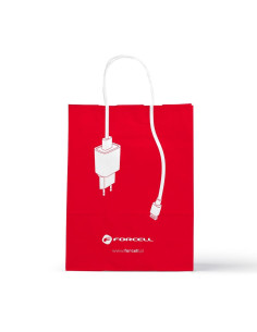 Sac en papier Forcell rouge 2
