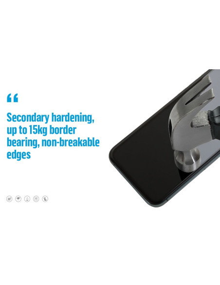 Verre trempé 5D de Mr. Monkey Verre trempé - pour Samsung Galaxy A34 5G noir (Strong Lite)
