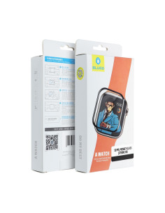 Verre trempé 5D de Mr. Monkey Verre trempé - pour Apple Watch SE / SE 2 44MM noir (Strong HD)
