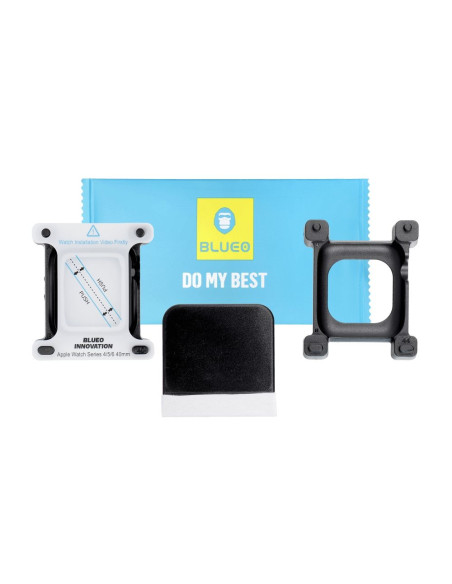 Verre trempé 5D de Mr. Monkey Verre trempé - pour Apple Watch SE / SE 2 40MM noir (Strong HD)