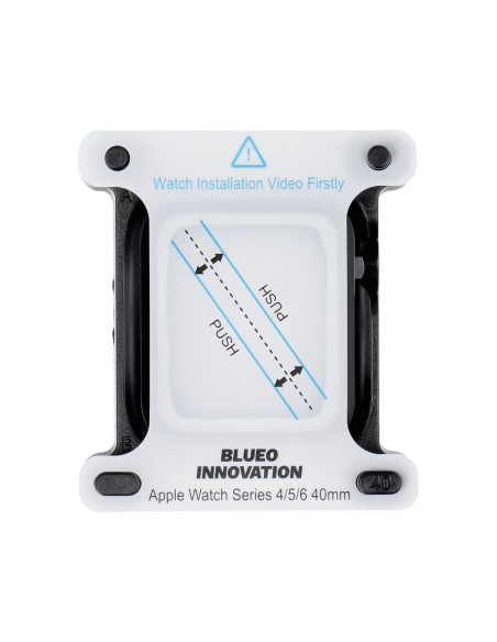 Verre trempé 5D de Mr. Monkey Verre trempé - pour Apple Watch SE / SE 2 40MM noir (Strong HD)