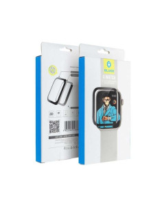 Verre trempé 5D de Mr. Monkey Glass - pour Apple Watch 7 / 8 / 9 41MM noir (Strong HD)