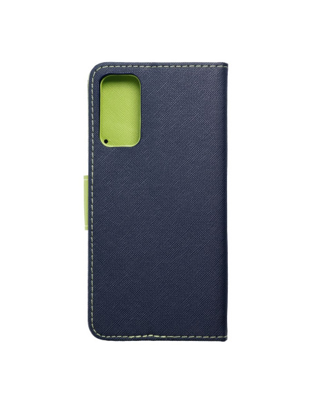 Etui pour SAMSUNG M23 bleu marine / vert lime