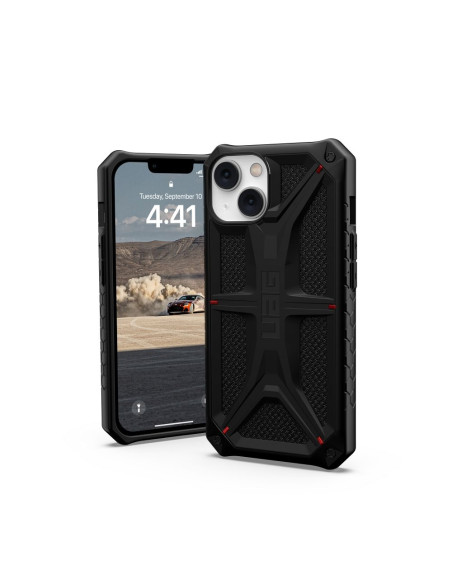 Coque ( UAG ) Urban Armor Gear Monarch pour IPHONE 14 PLUS kevlar noir