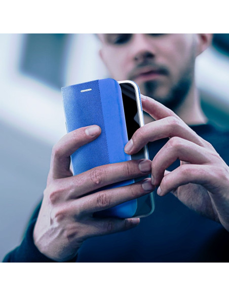 Etui SENSITIVE Book pour SAMSUNG A05 bleu marine