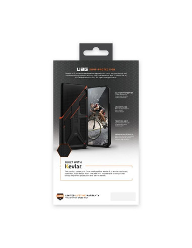 ( UAG ) Urban Armor Gear Monarch case for IPHONE 14 PRO kevlar black