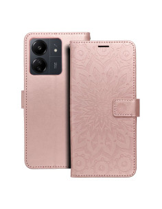 Etui MEZZO Book pour XIAOMI Redmi 13C / POCO C65 mandala or-rose