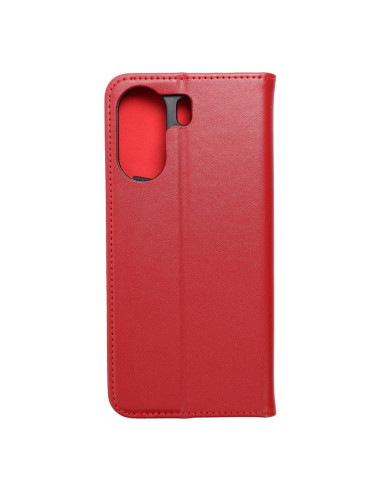 Étui en cuir SMART PRO pour XIAOMI Redmi 13C / POCO C65 bordeaux