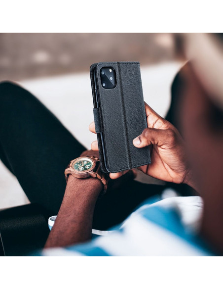 Etui Fancy Book pour SAMSUNG A35 noir