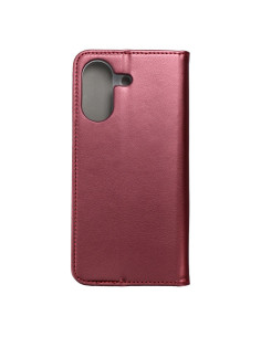 Etui Smart Magneto pour XIAOMI REDMI 13C 4G / 13C 5G / POCO C65 bordeaux 2