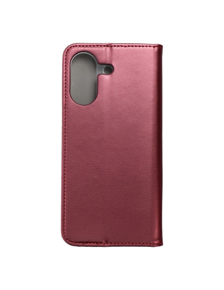 Etui Smart Magneto pour XIAOMI REDMI 13C 4G / 13C 5G / POCO C65 bordeaux