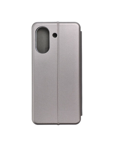 Étui Book Elegance pour Xiaomi Redmi 13c / POCO C65 acier
