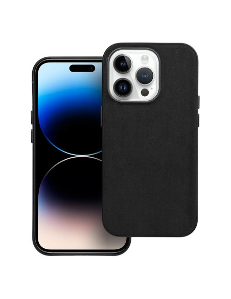 Housse Mag tissée compatible avec MagSafe pour IPHONE 14 PRO noir