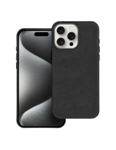 Housse Mag tissée compatible avec MagSafe pour IPHONE 15 PRO MAX noir